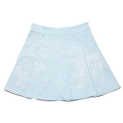 oliwabiu co-branded Japanese jk Pleated Short Skirt