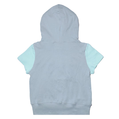 Dolphin Angel Wings Short Sleeve Hooded Sweatshirt Jacket