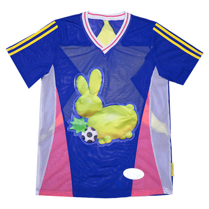 Bunny patchwork short-sleeved jersey